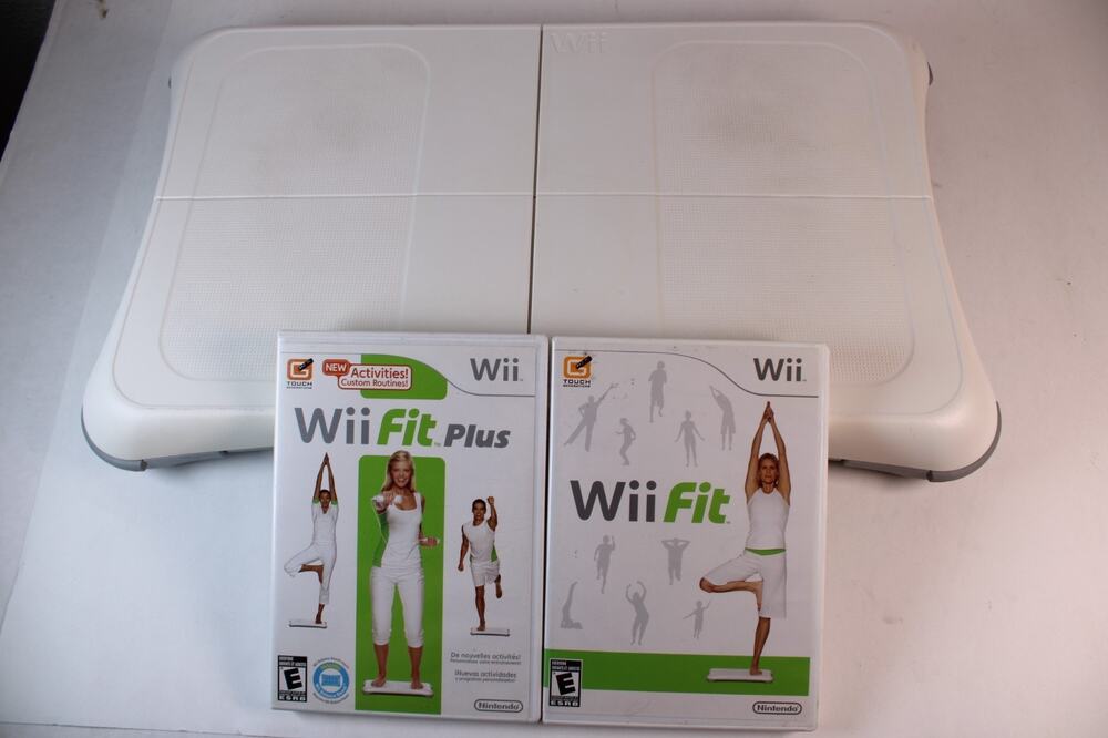 Nintendo Wii Fit Balance Board w/Wii Fit Plus Video Games Bundle